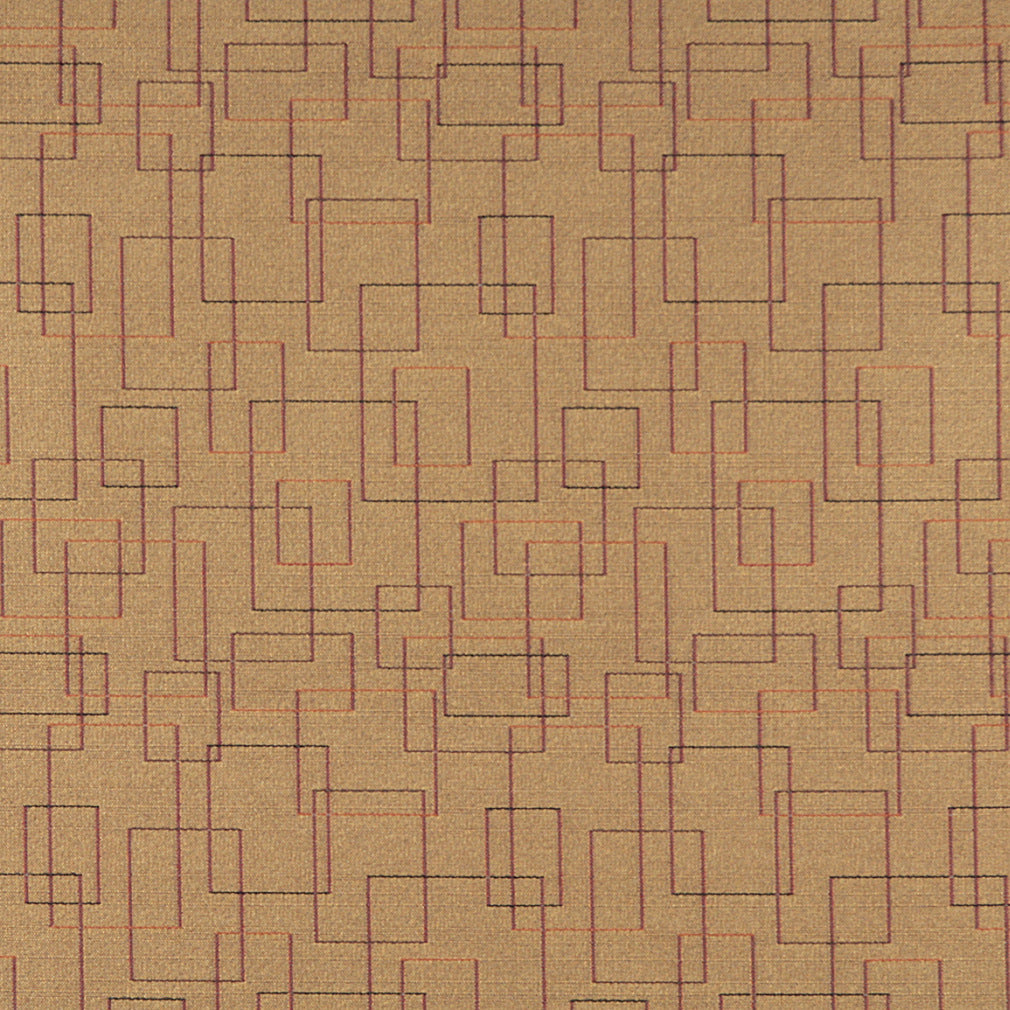 3560 Abstract & Geometric Topaz Brown Charlotte Fabrics