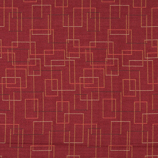 3561 Abstract & Geometric Cranberry Red & Burgundy Charlotte Fabrics