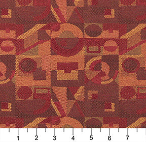 3567 Abstract & Geometric Brick Orange & Rust,Red & Burgundy Charlotte Fabrics
