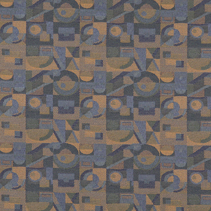 3569 Abstract & Geometric Azure Blue Charlotte Fabrics