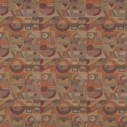 3570 Abstract & Geometric Adobe Brown,Orange & Rust Charlotte Fabrics