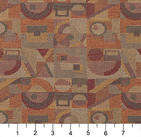3570 Abstract & Geometric Adobe Brown,Orange & Rust Charlotte Fabrics