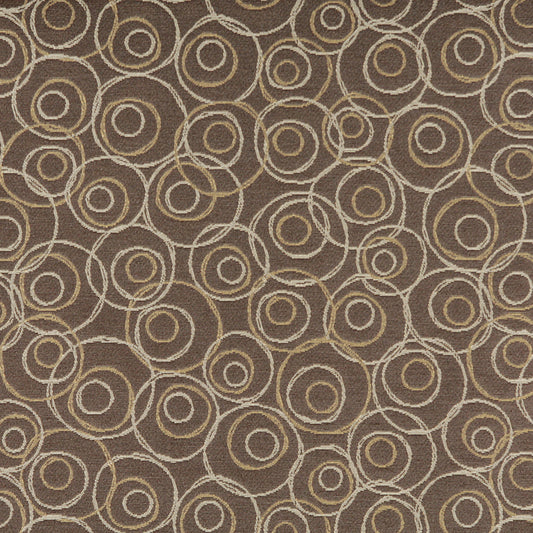 3578 Abstract & Geometric Mocha Brown Charlotte Fabrics