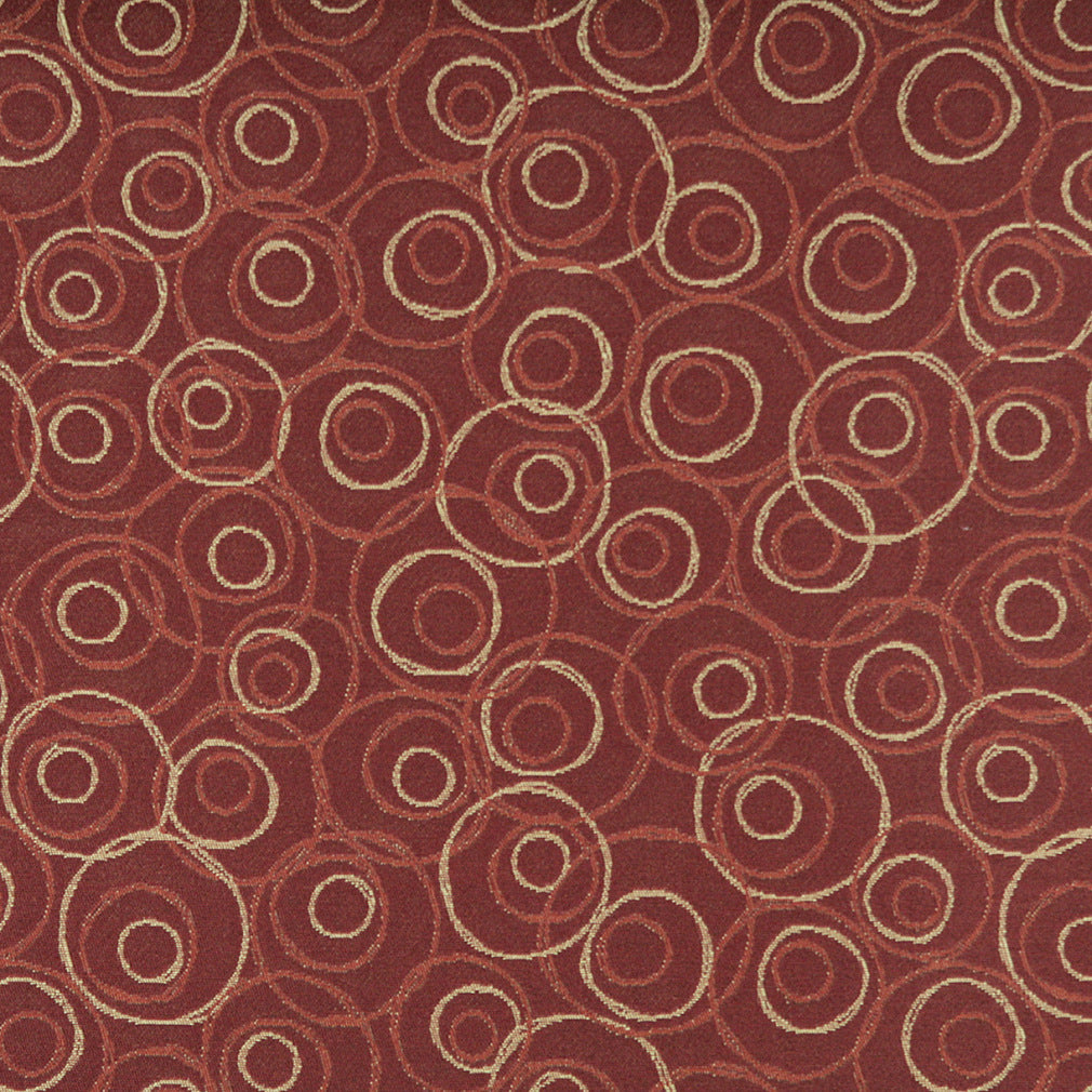 3581 Abstract & Geometric Mahogany Red & Burgundy Charlotte Fabrics