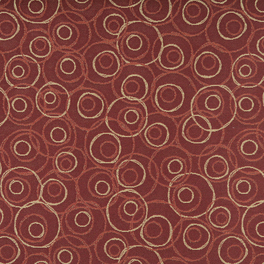 3581 Abstract & Geometric Mahogany Red & Burgundy Charlotte Fabrics