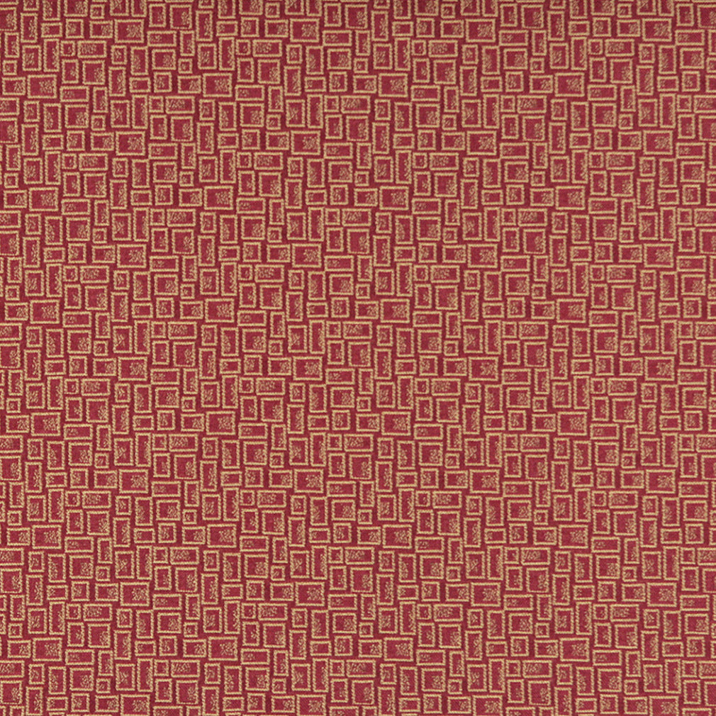3590 Abstract & Geometric,Small Scale Chili Red & Burgundy Charlotte Fabrics