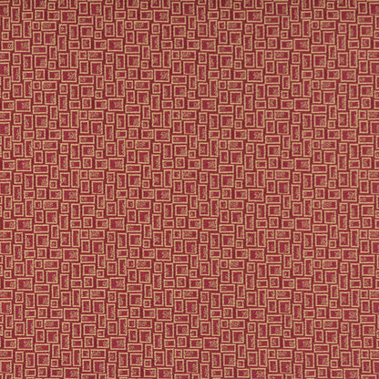 3590 Abstract & Geometric,Small Scale Chili Red & Burgundy Charlotte Fabrics