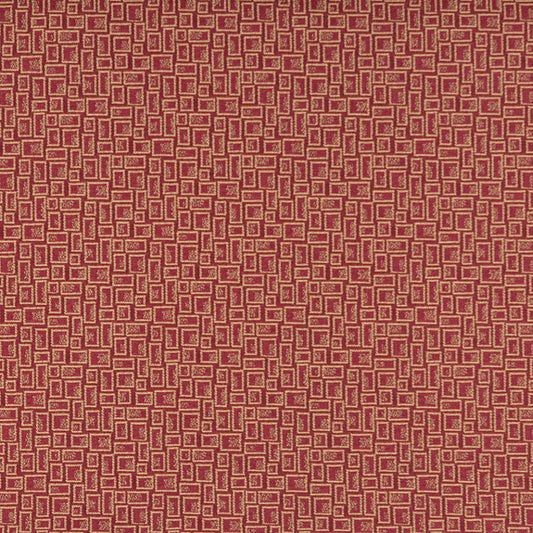 3590 Abstract & Geometric,Small Scale Chili Red & Burgundy Charlotte Fabrics