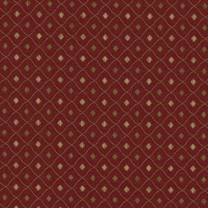3670 Diamonds,Small Scale Crimson Red & Burgundy Charlotte Fabrics
