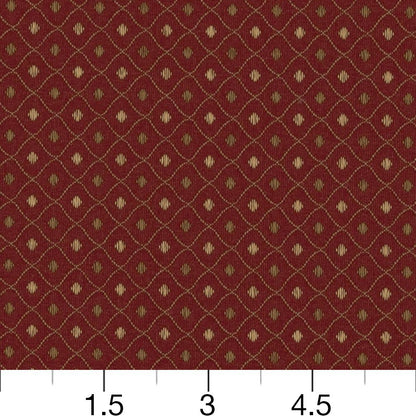 3670 Diamonds,Small Scale Crimson Red & Burgundy Charlotte Fabrics