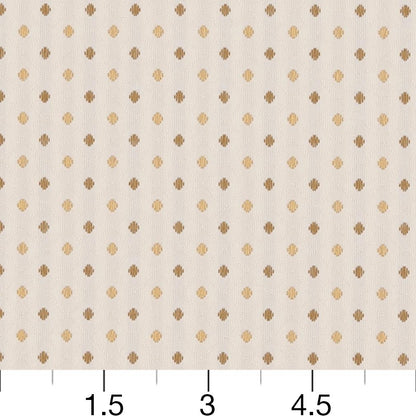 3672 Diamonds,Small Scale Parchment White & Ivory Charlotte Fabrics