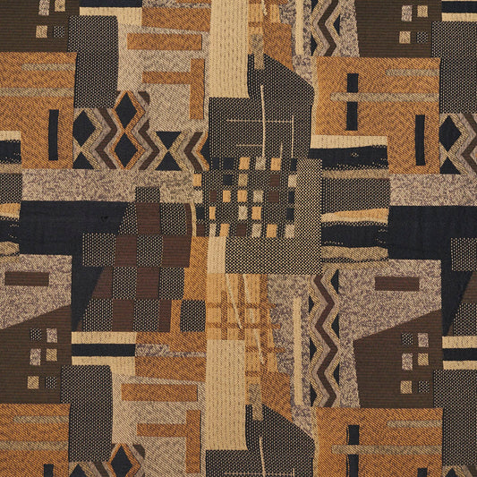 3680 nan Aztec Black,Gold & Yellow Charlotte Fabrics