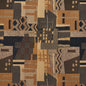 3680 nan Aztec Black,Gold & Yellow Charlotte Fabrics