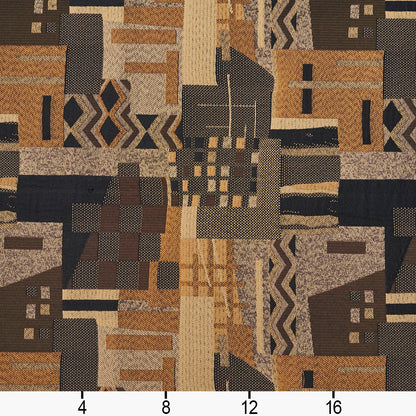 3680 nan Aztec Black,Gold & Yellow Charlotte Fabrics