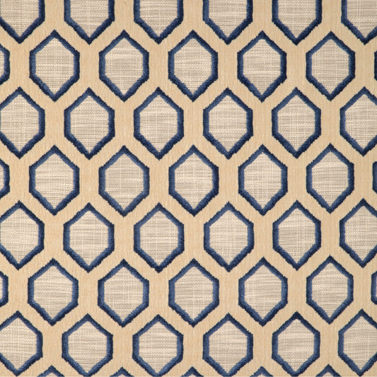 37377-51 KRAVET DESIGN WATERLINES INDIGO
