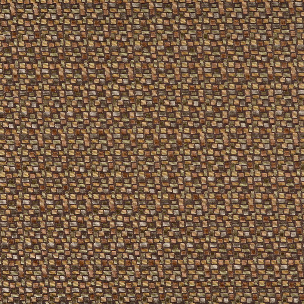 3749 Abstract & Geometric,Small Scale Pesto Brown Charlotte Fabrics
