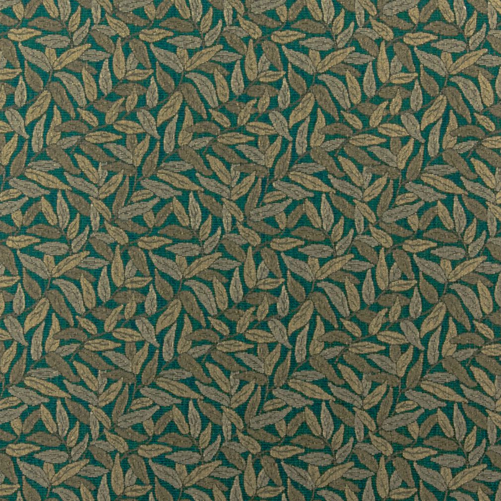3760 Leaves Amazon Green Charlotte Fabrics