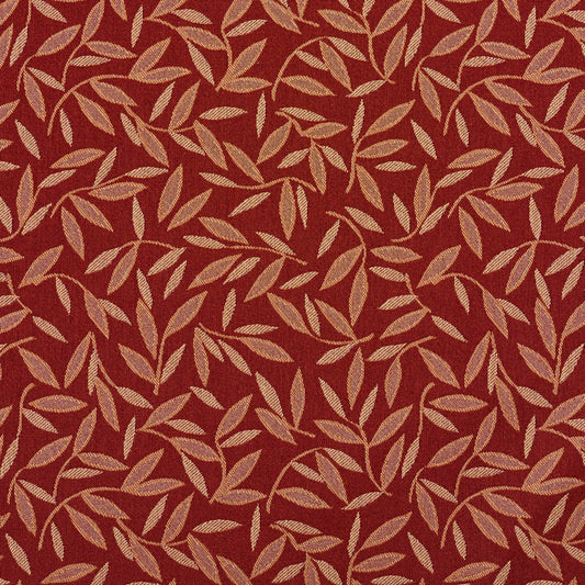 3761 Leaves Wine Red & Burgundy Charlotte Fabrics