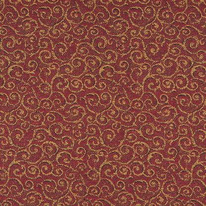 3768 Small Scale Pomegranate Red & Burgundy Charlotte Fabrics