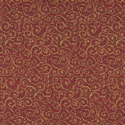 3768 Small Scale Pomegranate Red & Burgundy Charlotte Fabrics