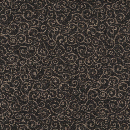 3772 Small Scale Raven Black Charlotte Fabrics