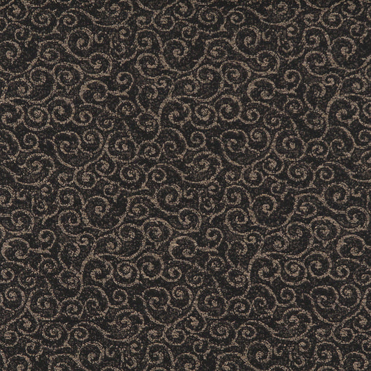 3772 Small Scale Raven Black Charlotte Fabrics
