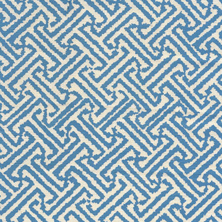 4010-15 JAVA JAVA French Blue on Tinted Linen Cotton Quadrille Fabric