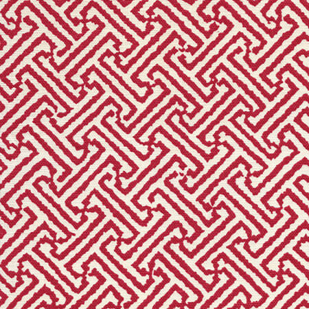 4010-21 JAVA JAVA Dark Red on Tinted Linen Cotton Quadrille Fabric