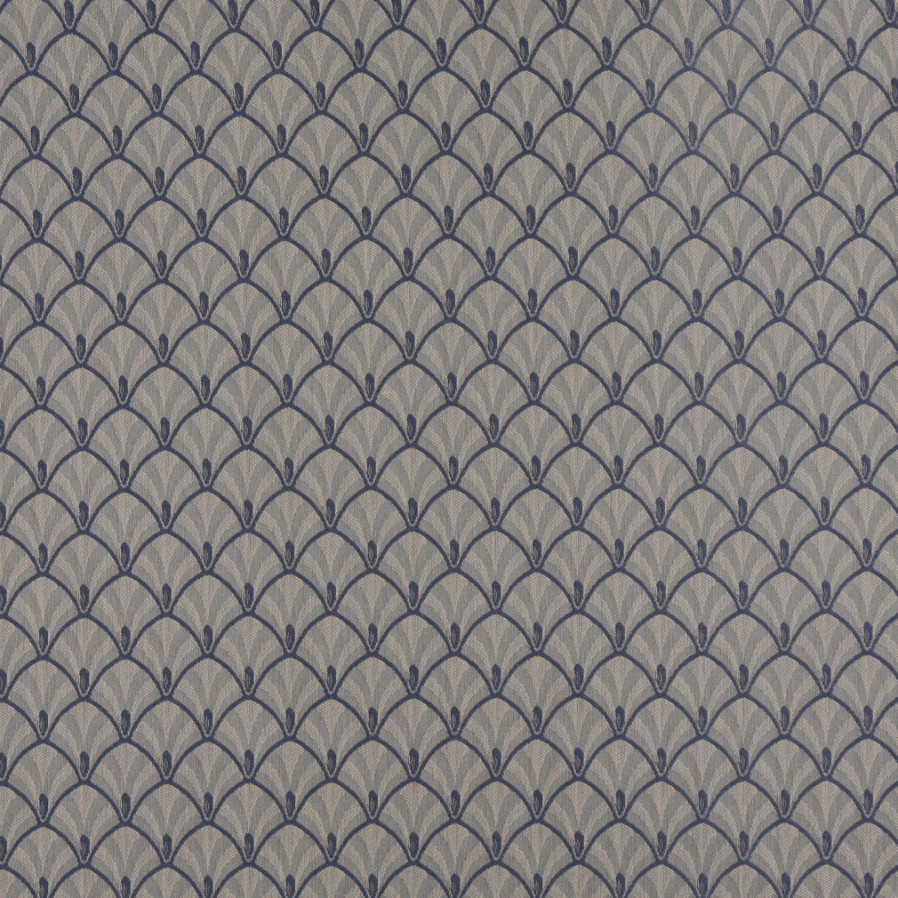4300 Abstract & Geometric Wedgewood Fan Blue Charlotte Fabrics