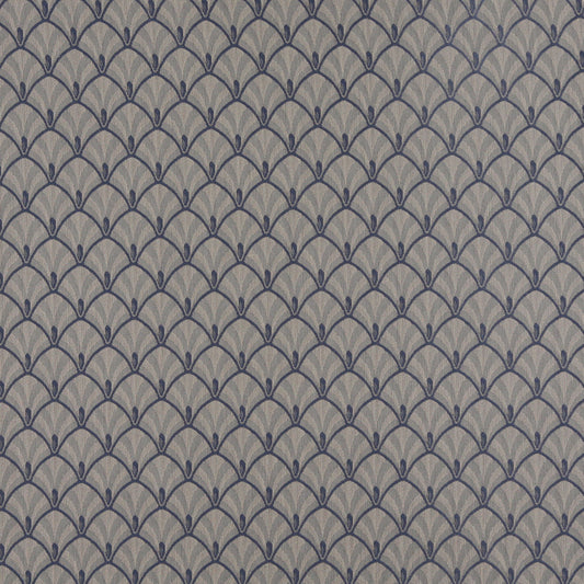4300 Abstract & Geometric Wedgewood Fan Blue Charlotte Fabrics