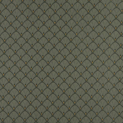4301 Abstract & Geometric Alpine Fan Green Charlotte Fabrics