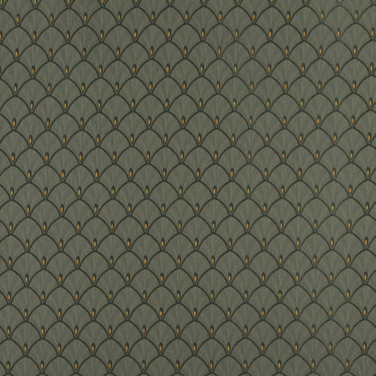 4301 Abstract & Geometric Alpine Fan Green Charlotte Fabrics