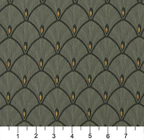 4301 Abstract & Geometric Alpine Fan Green Charlotte Fabrics