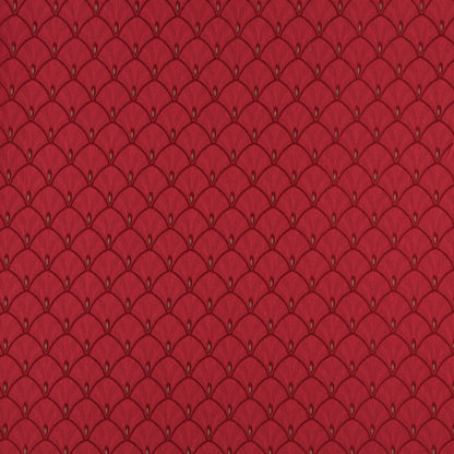 4302 Abstract & Geometric Ruby Fan Red & Burgundy Charlotte Fabrics