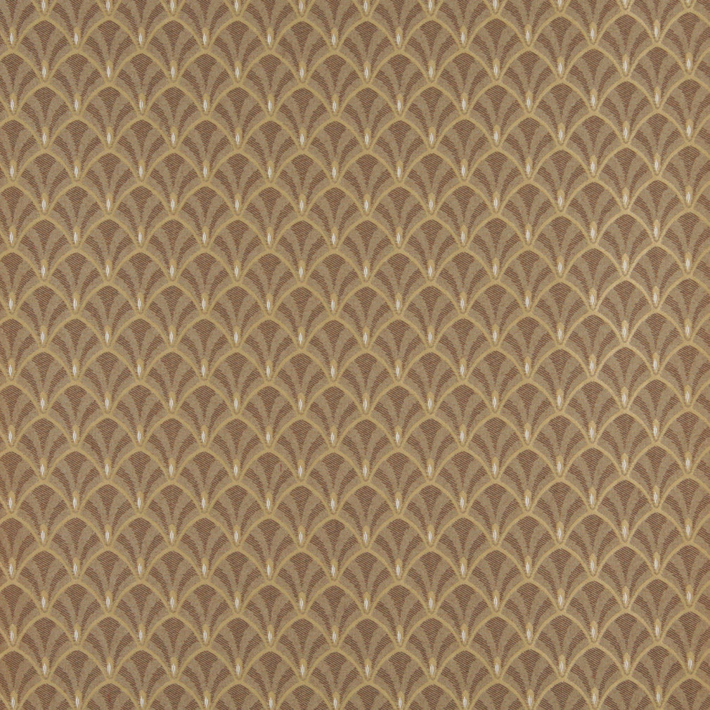 4307 Abstract & Geometric Harvest Fan Brown Charlotte Fabrics
