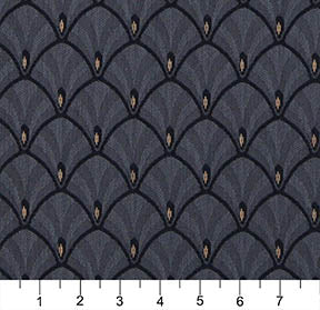 4308 Abstract & Geometric Ocean Fan Blue Charlotte Fabrics