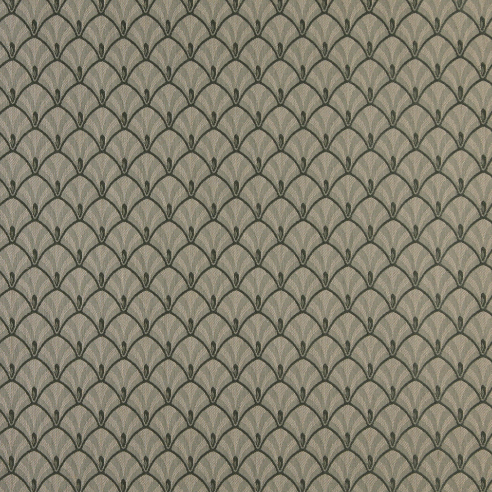 4309 Abstract & Geometric Juniper Fan Green Charlotte Fabrics