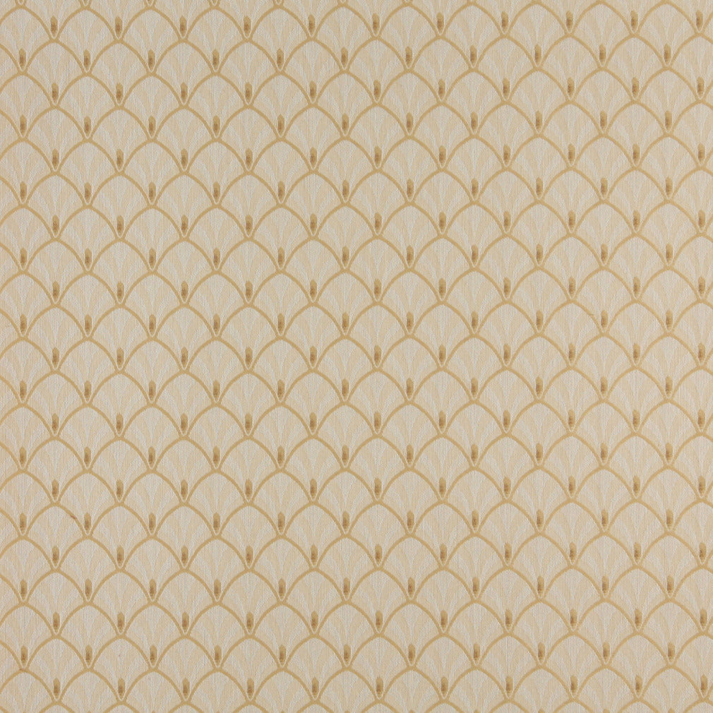 4310 Abstract & Geometric Flax Fan Gold & Yellow Charlotte Fabrics