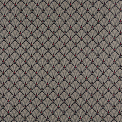 4311 Abstract & Geometric Cobalt Fan Blue Charlotte Fabrics
