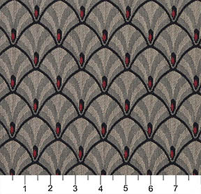 4311 Abstract & Geometric Cobalt Fan Blue Charlotte Fabrics