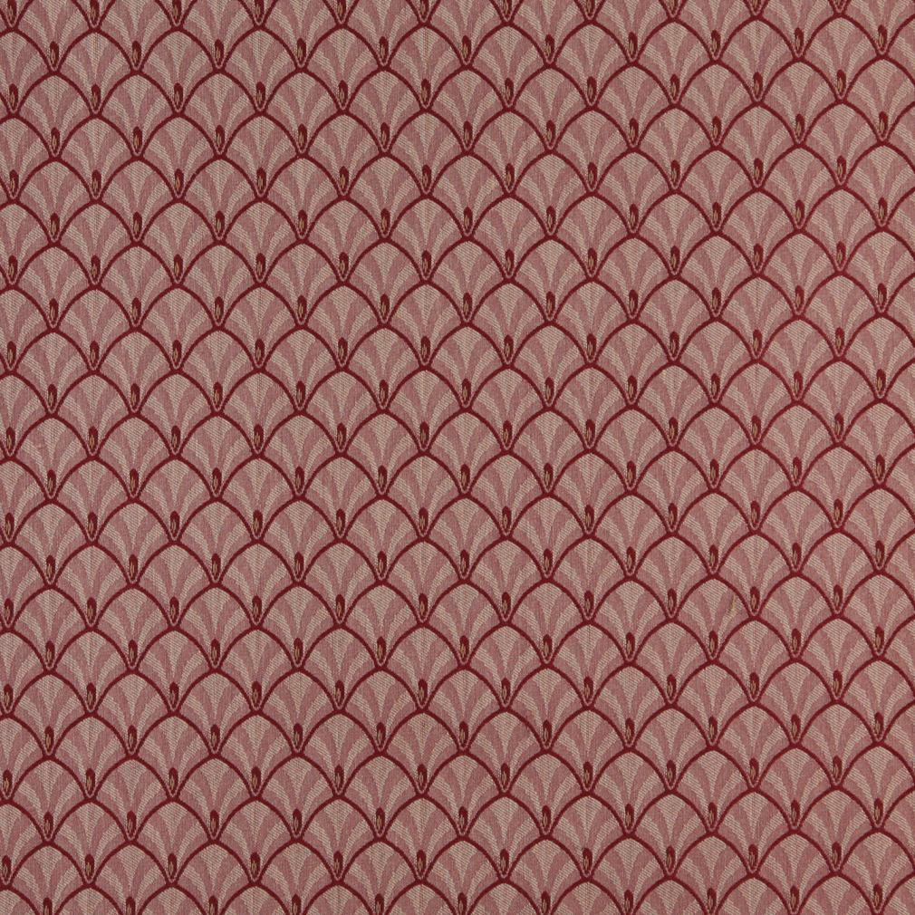 4312 Abstract & Geometric Port Fan Red & Burgundy Charlotte Fabrics