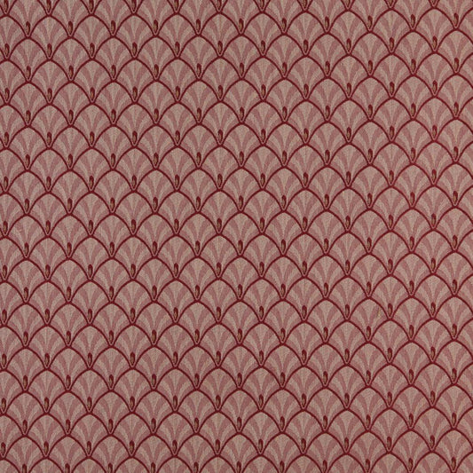 4312 Abstract & Geometric Port Fan Red & Burgundy Charlotte Fabrics