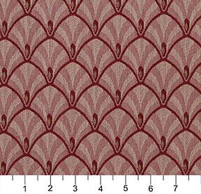 4312 Abstract & Geometric Port Fan Red & Burgundy Charlotte Fabrics