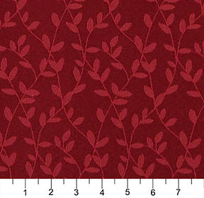 4315 Leaves Ruby Vine Red & Burgundy Charlotte Fabrics