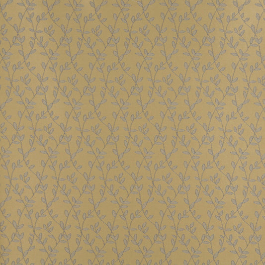 4317 Leaves Chambray Vine Gold & Yellow Charlotte Fabrics