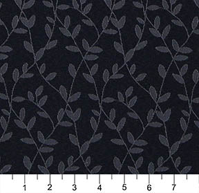 4321 Leaves Ocean Vine Blue Charlotte Fabrics