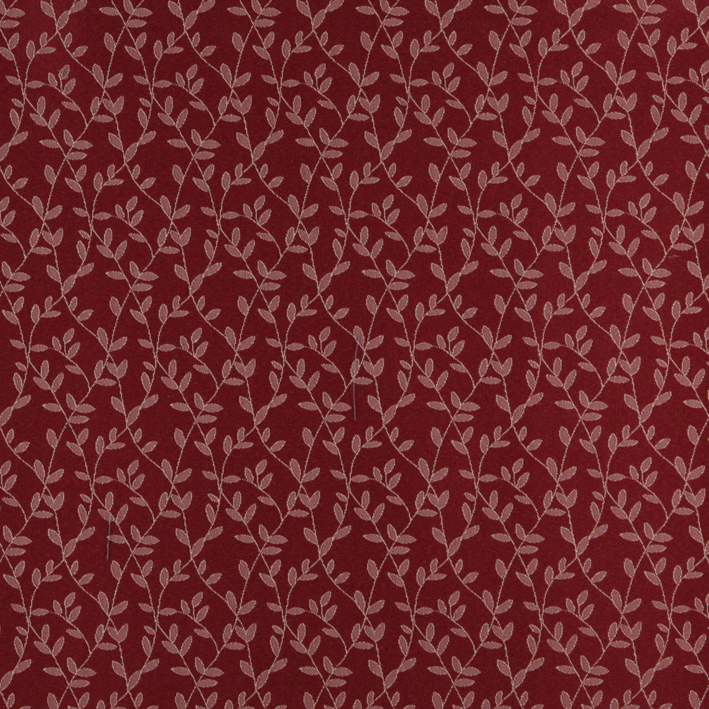 4325 Leaves Port Vine Red & Burgundy Charlotte Fabrics