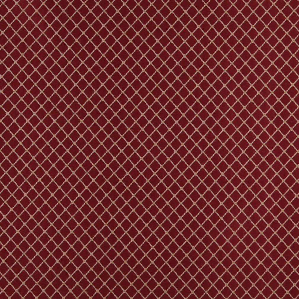 4338 Diamonds,Small Scale Port Diamond Red & Burgundy Charlotte Fabrics