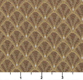 4359 Abstract & Geometric,Small Scale Harvest Shell Brown Charlotte Fabrics