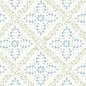 4516 NYBORG Blue And Green Schumacher Wallpaper